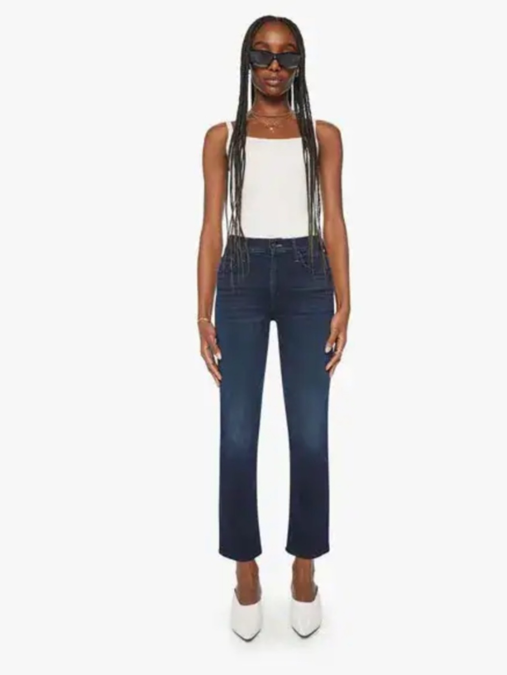 MOTHER The Mid Rise Ankle - Karaoke in Kyoto - Navy
